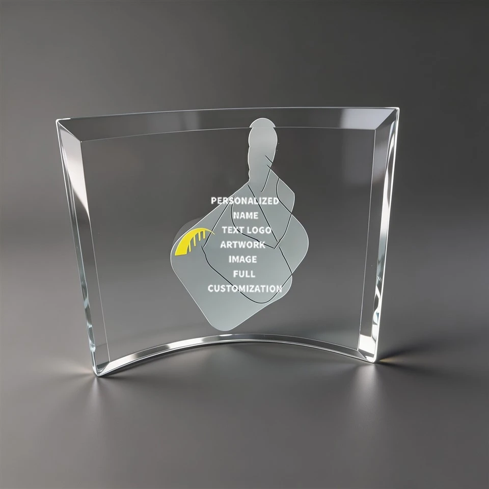 Curved UV Print Crystal Plaque suppliers